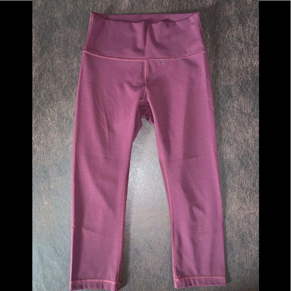 Dark Burgundy Luxtreme Lululemon Capris
